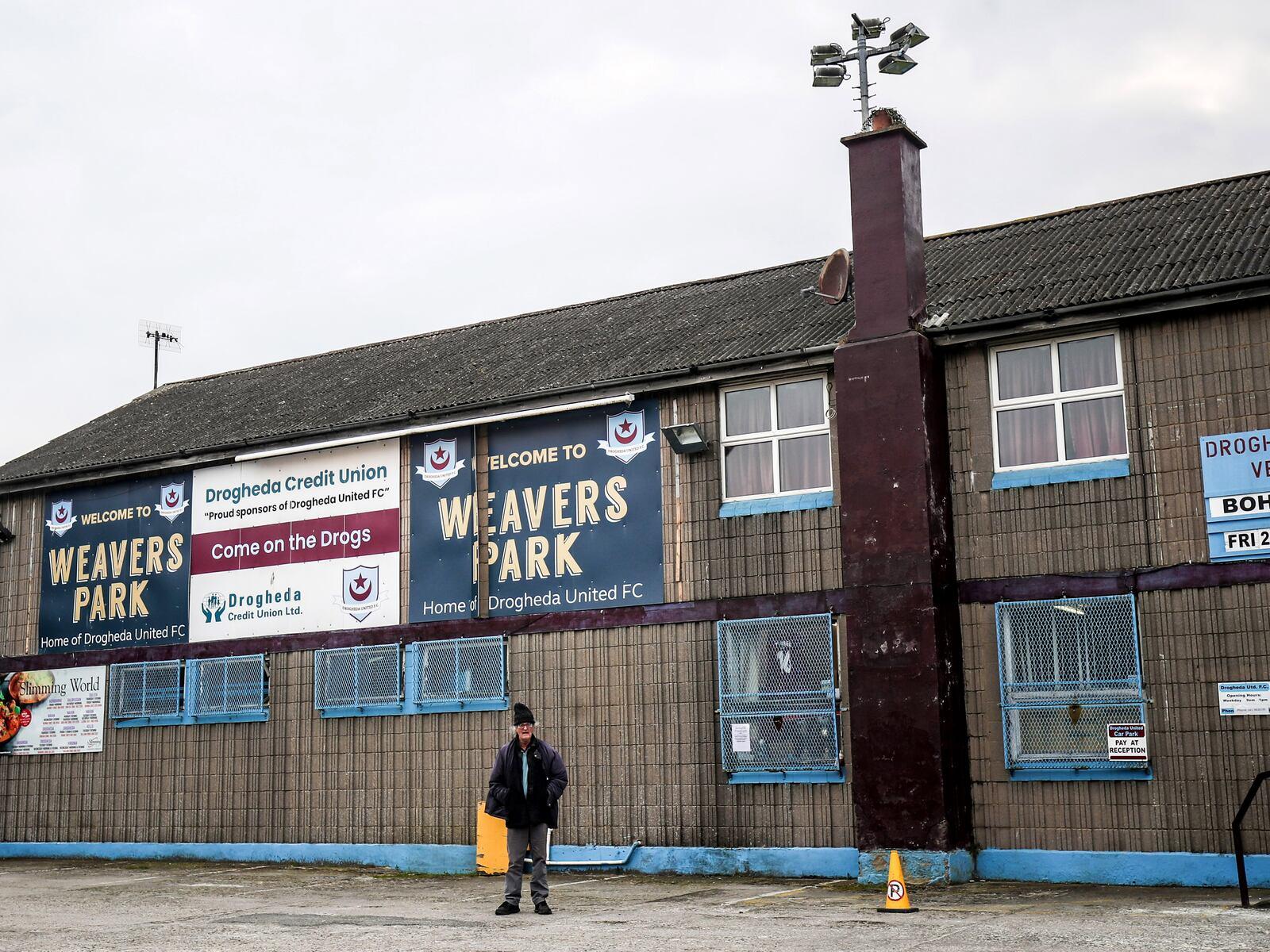 Exterior of Weavers Park, home of Drogheda United