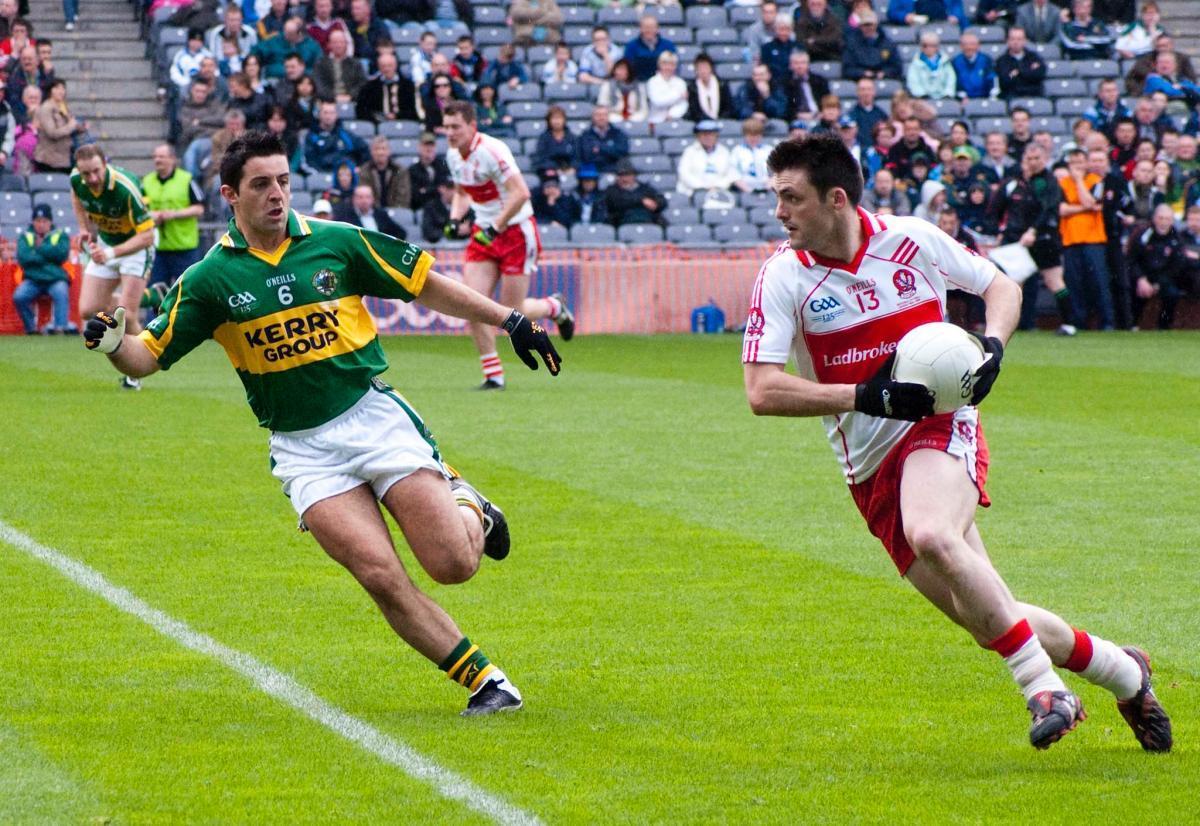 Gaelic football match in progress